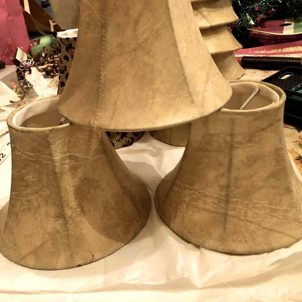 Beautiful leather Lamp Shades ❤️